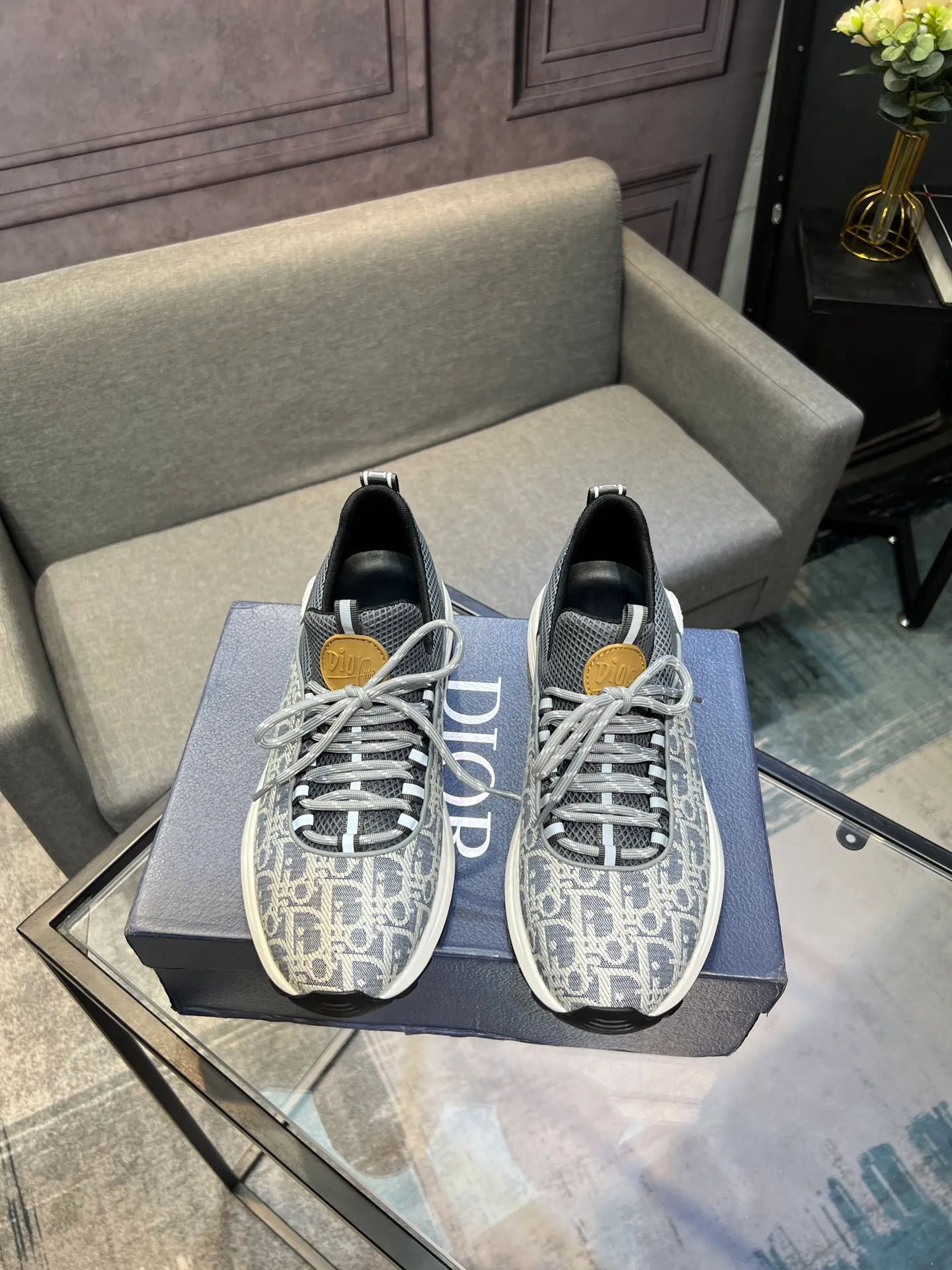 Men's shoes 💰400 [Dior] popular men's shoes, imported mesh splicing material, really inside. Original sole provided by the original factory, 38-45 (45 customized, non-refundable)
